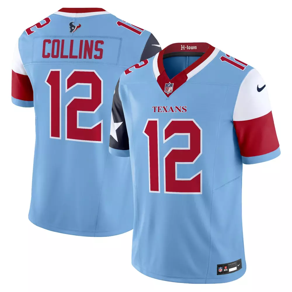 nico collins blue mens houston texans 2024 vapor limited jersey v5 all stitched