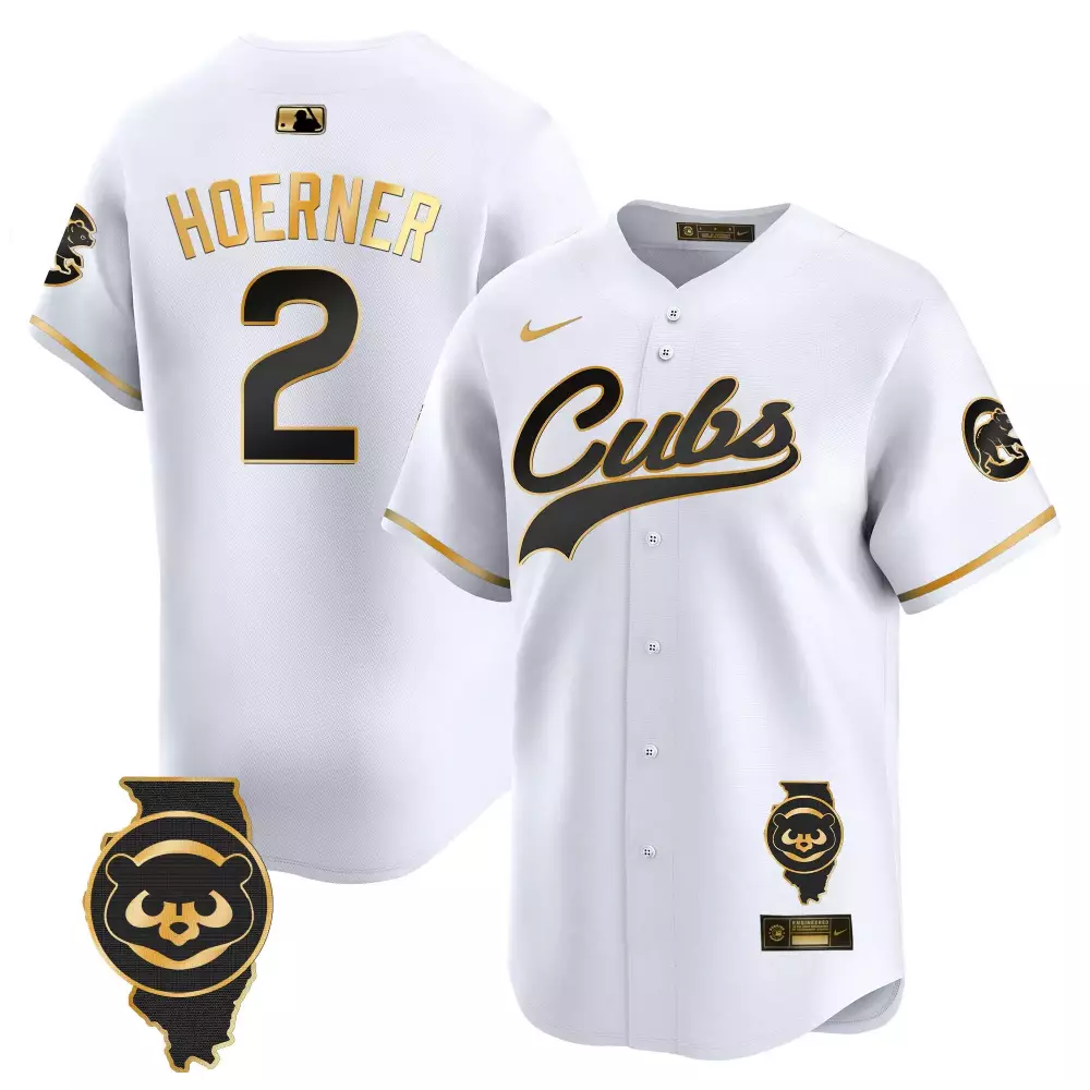 Hoerner Cubs Illinois Patch Jersey | Stitched Limited Edition Fan Gear for Men, Women & Youth