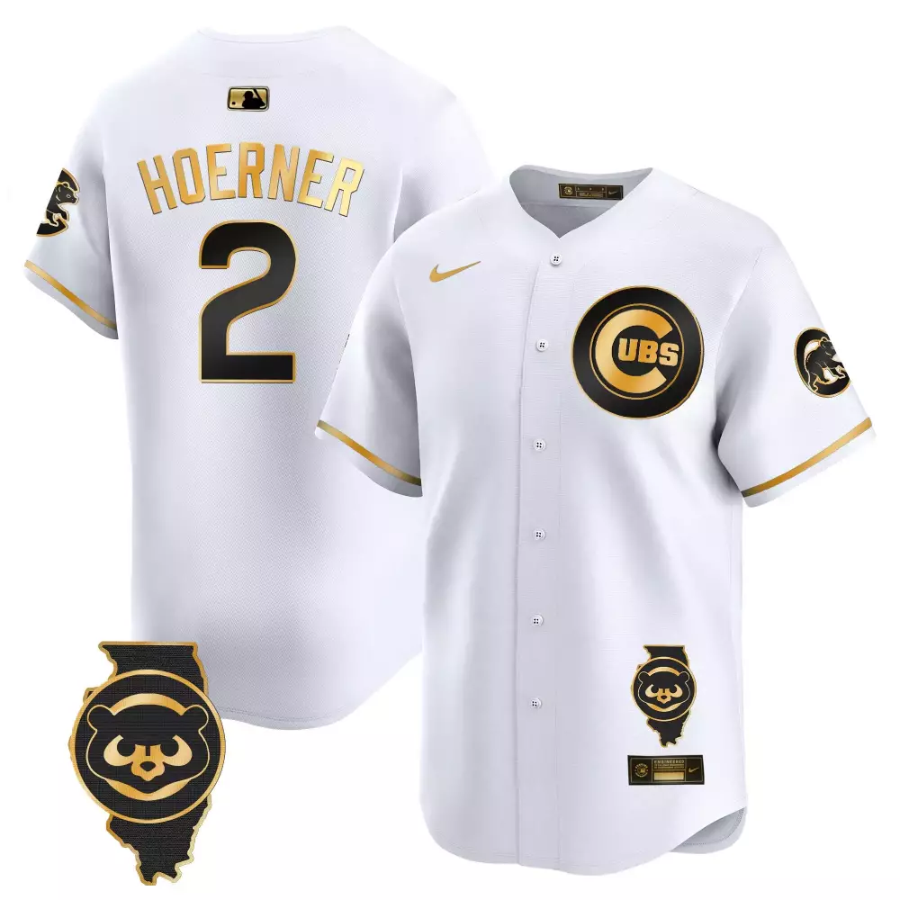 Hoerner Cubs Illinois Patch Jersey | Stitched Limited Edition Fan Gear for Men, Women & Youth