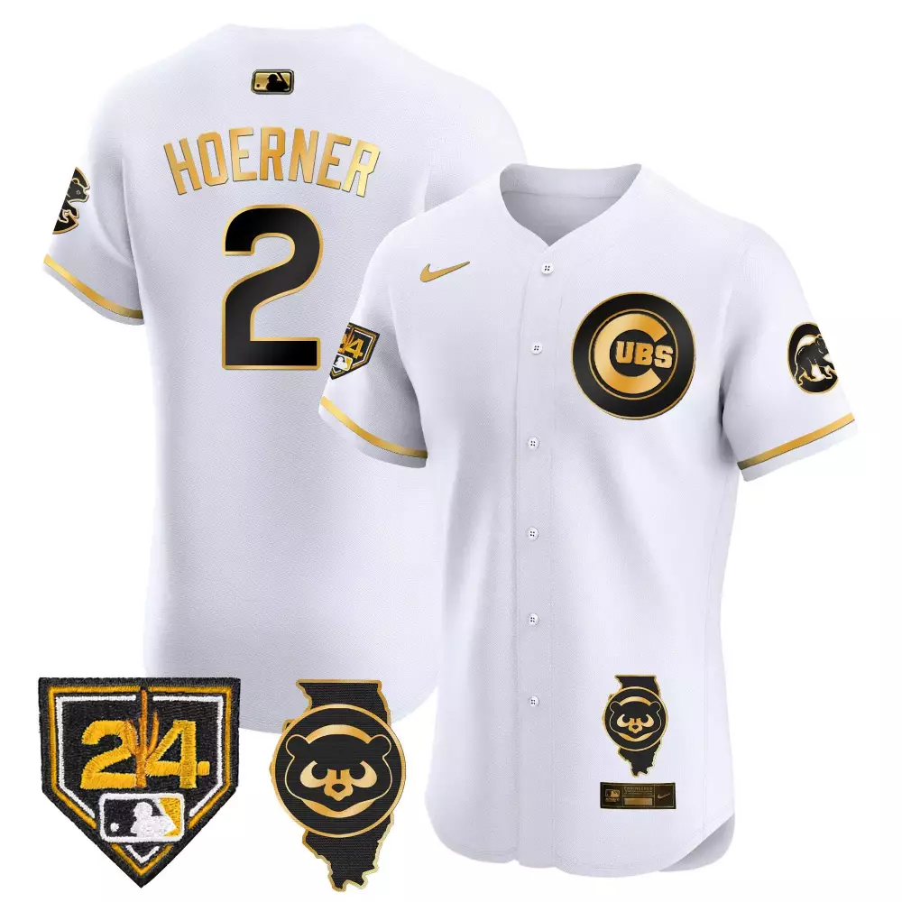 Hoerner Cubs Spring Training Illinois Patch Jersey | Stitched Elite Fan Gear for Men, Women & Youth
