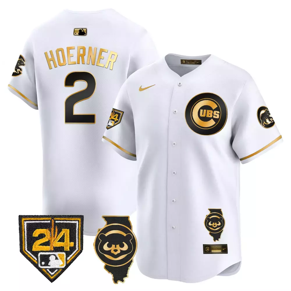Hoerner Cubs Spring Training Illinois Patch Jersey | Stitched Elite Fan Gear for Men, Women & Youth