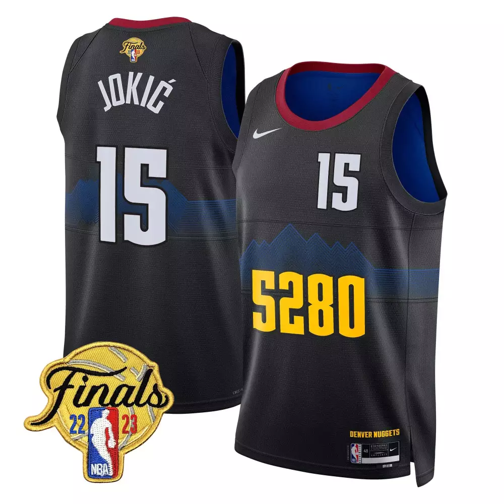 nikola jokic 5280 city mens denver nuggets 2023 finals patch collection jersey v2 all stitched