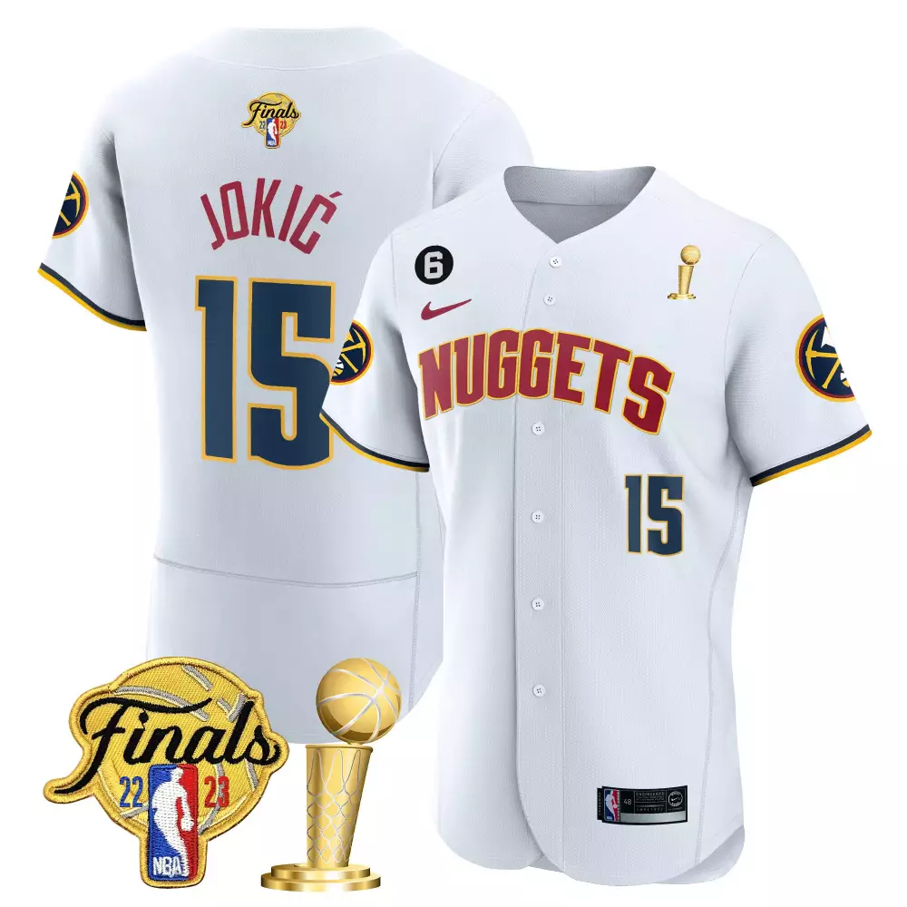 nikola jokic association mens denver nuggets 2023 finals champions flex base jersey all stitched