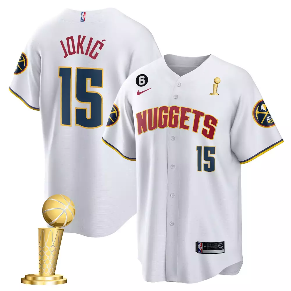 nikola jokic association youths denver nuggets 2023 champions cool base jersey all stitched