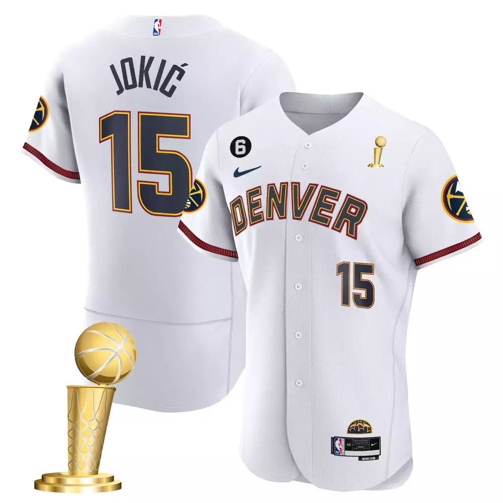 nikola jokic city mens denver nuggets 2023 champions flex base jersey all stitched