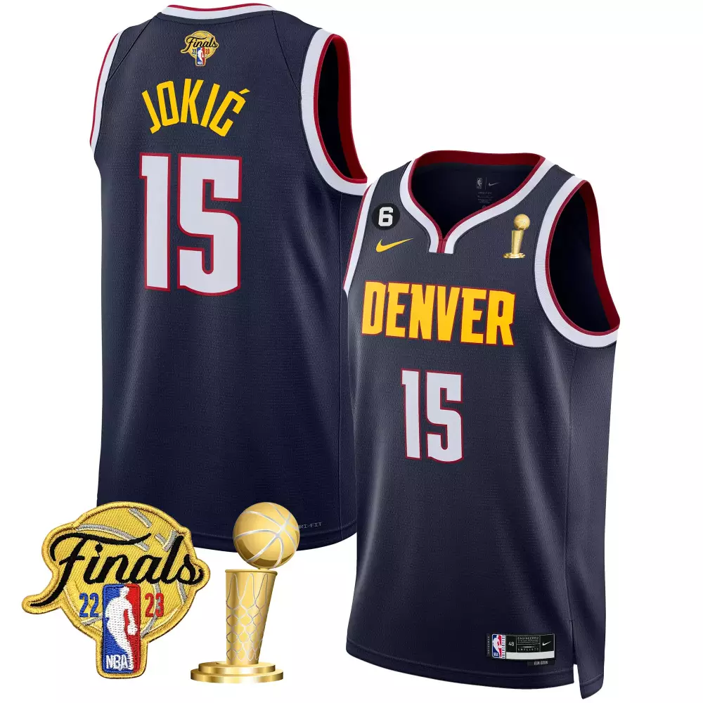 nikola jokic icon mens denver nuggets 2023 finals champions patch jersey v2 all stitched