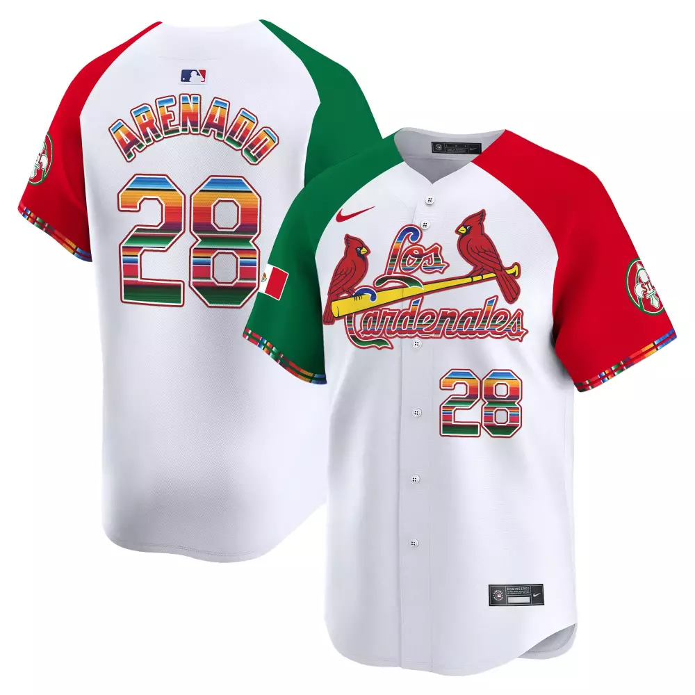 Arenado St. Louis Cardinals Alternate Fiesta Cardenales Jersey | Vapor Premier Limited Edition | All Stitched Fan Gear | For Men, Women & Youth