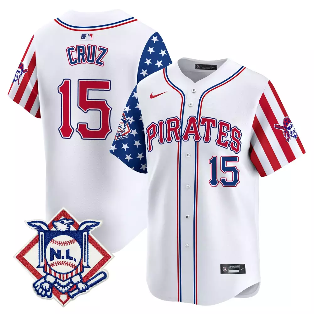 oneil cruz white mens pittsburgh pirates 2024 fourth of july vapor premier limited jersey all stitched