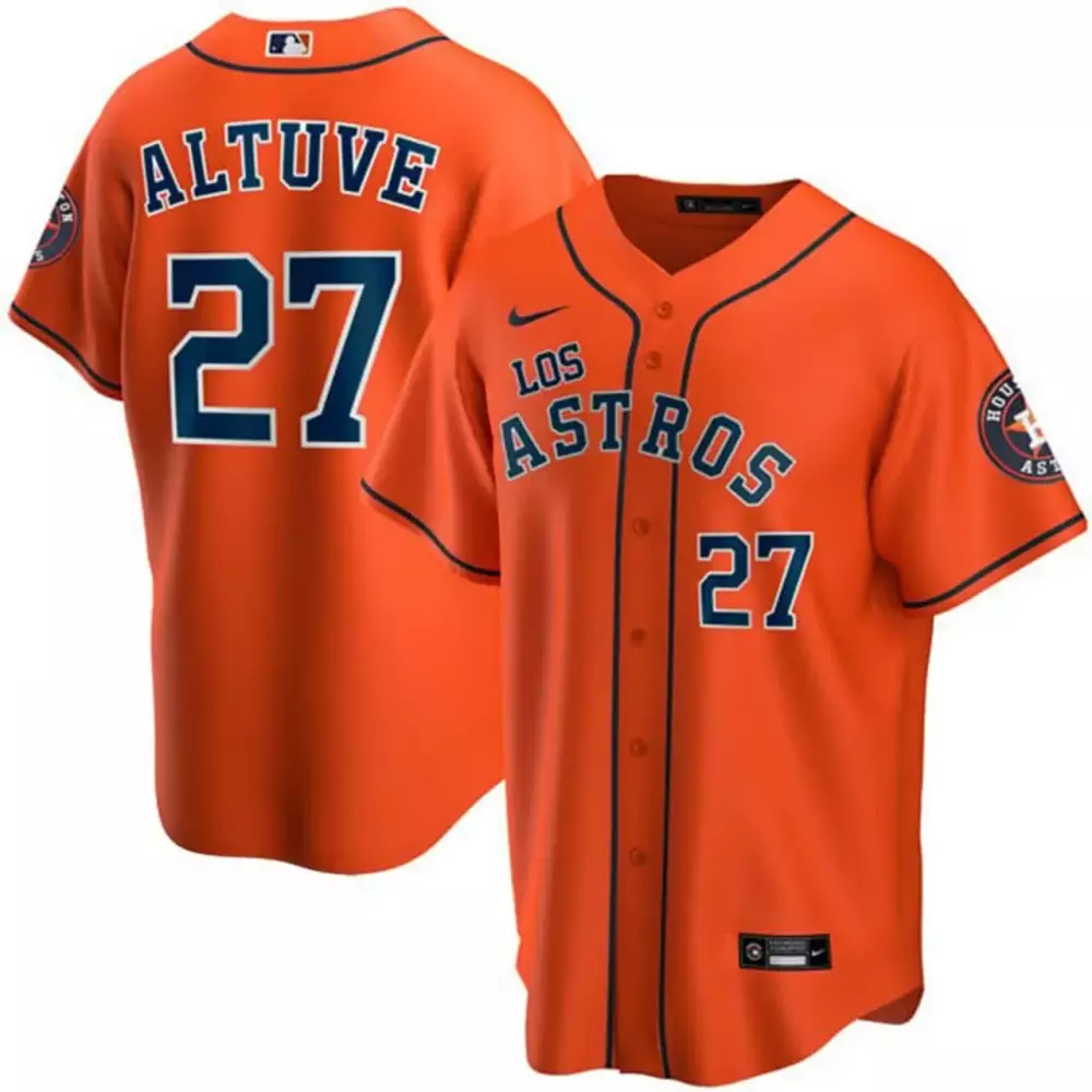 orange men jose altuve los houston astros orange jersey all stitched