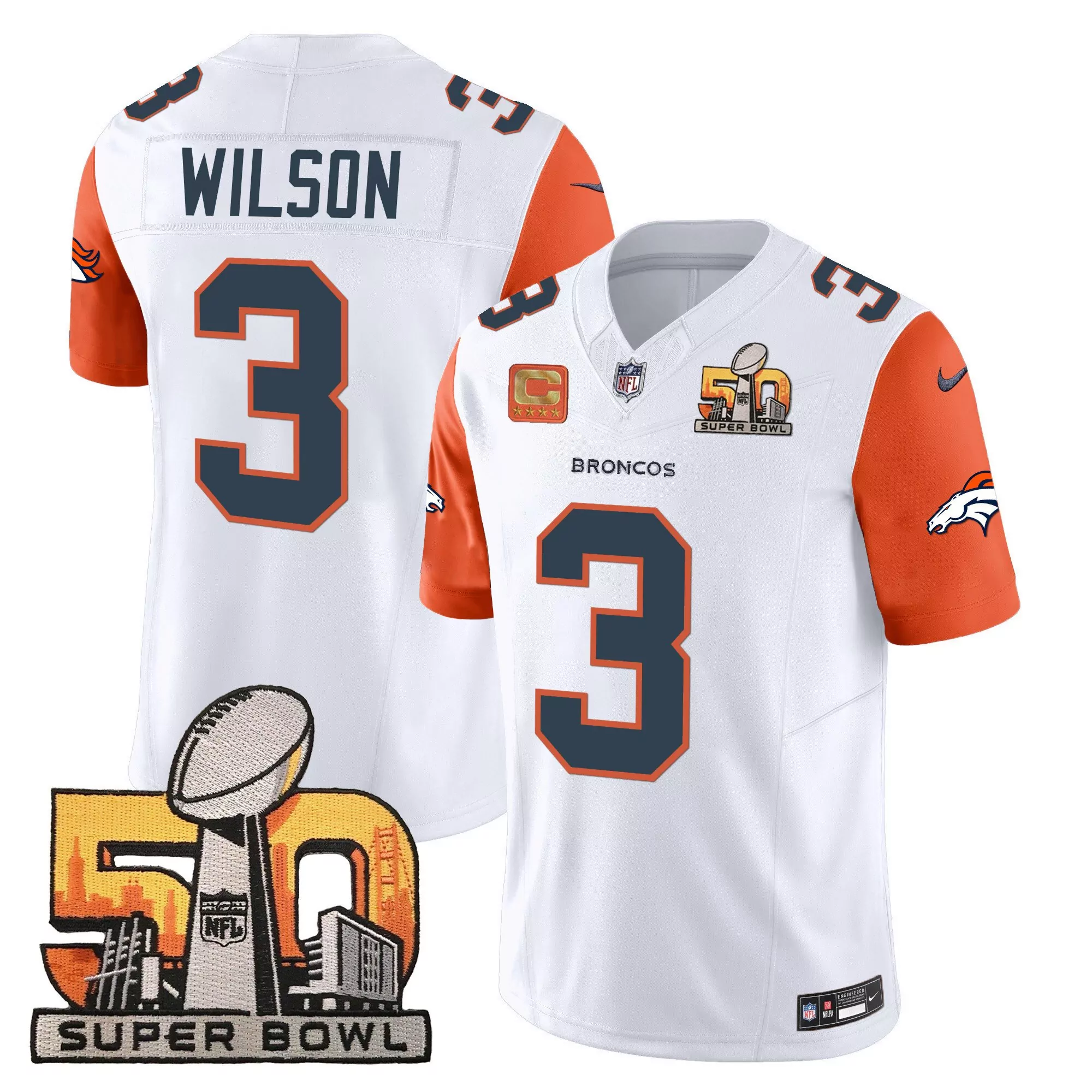 orange sleeves youth denver broncos throwback vapor limited custom jersey v2 all stitched