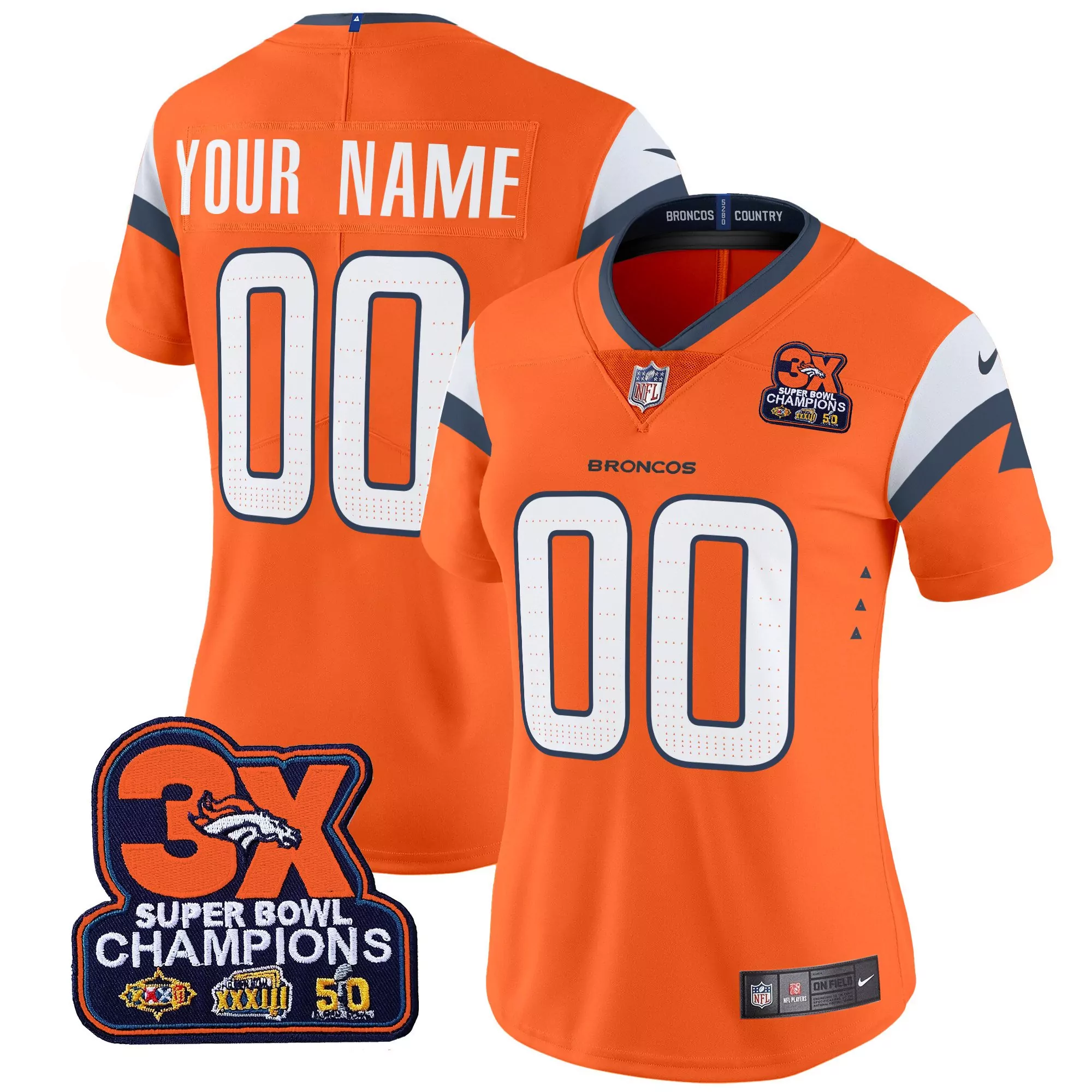 orange sleeves youth denver broncos throwback vapor limited custom jersey v2 all stitched