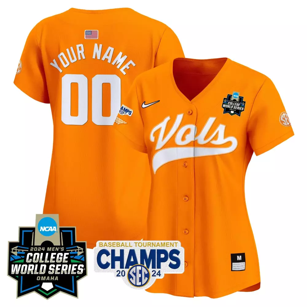 orange women tennessee volunteers 2024 tournament champions vapor premier limited custom jersey v2 all stitched