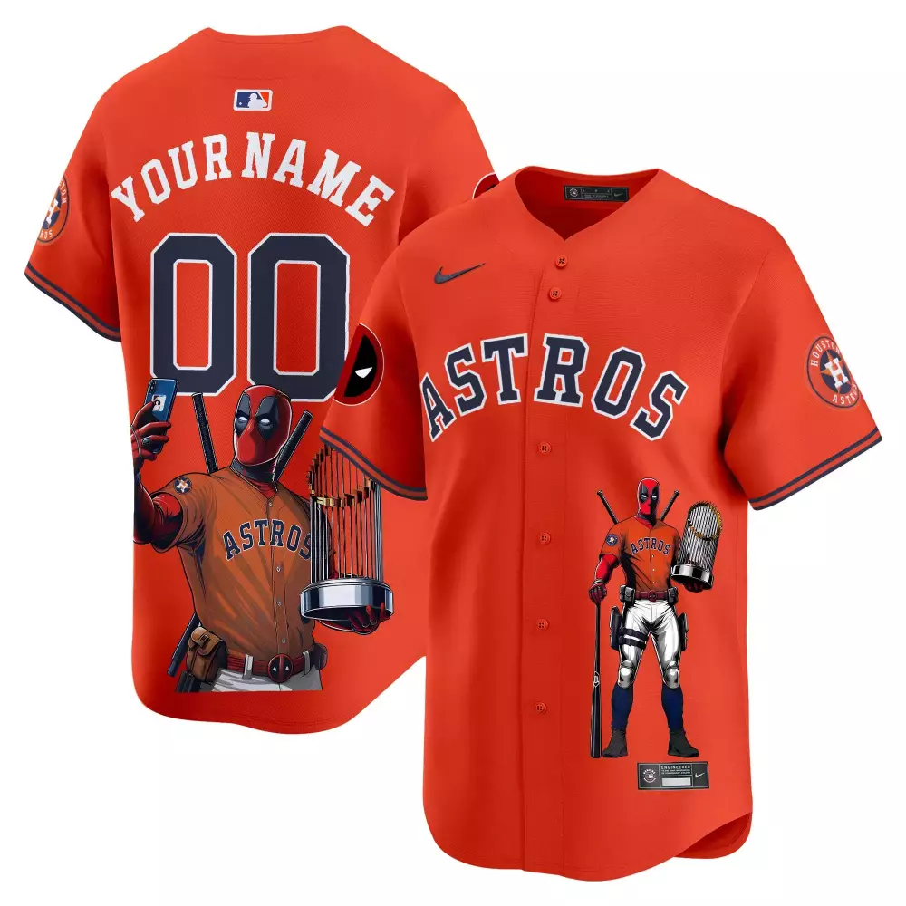 Houston Astros Deadpool Vapor Premier Limited Jersey | Team Red | Fun Fan Gear for Men, Women & Youth