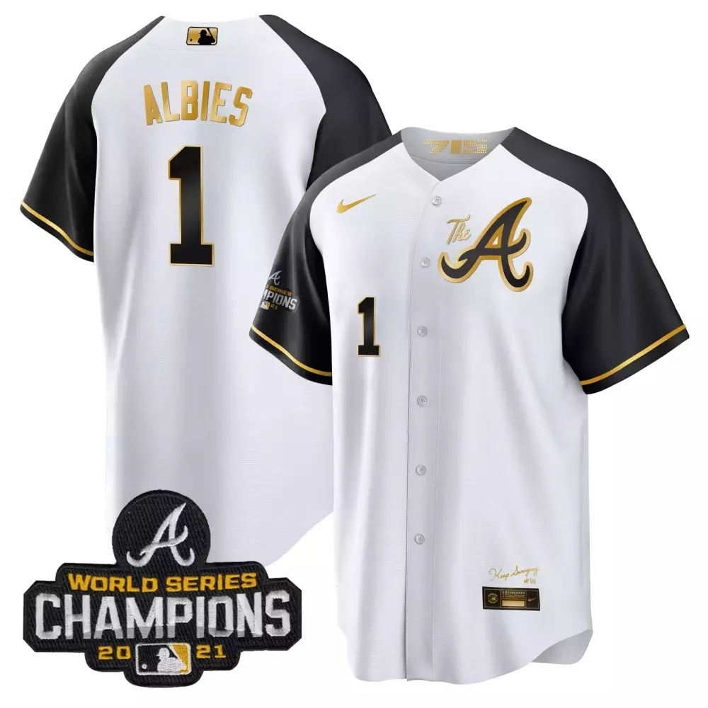 Ozzie Albies Atlanta Braves 2025 Black Limited Edition Atliens The A Flex Base Jersey | All Stitched | Fan Gear for Men, Women & Youth