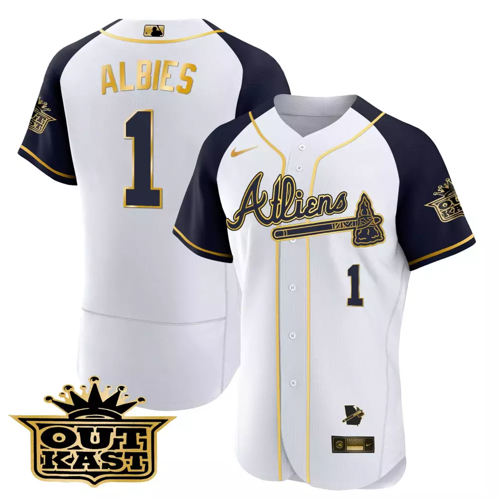 ozzie albies white mens atlanta braves peach plates georgia peaches vapor premier limited jersey printed