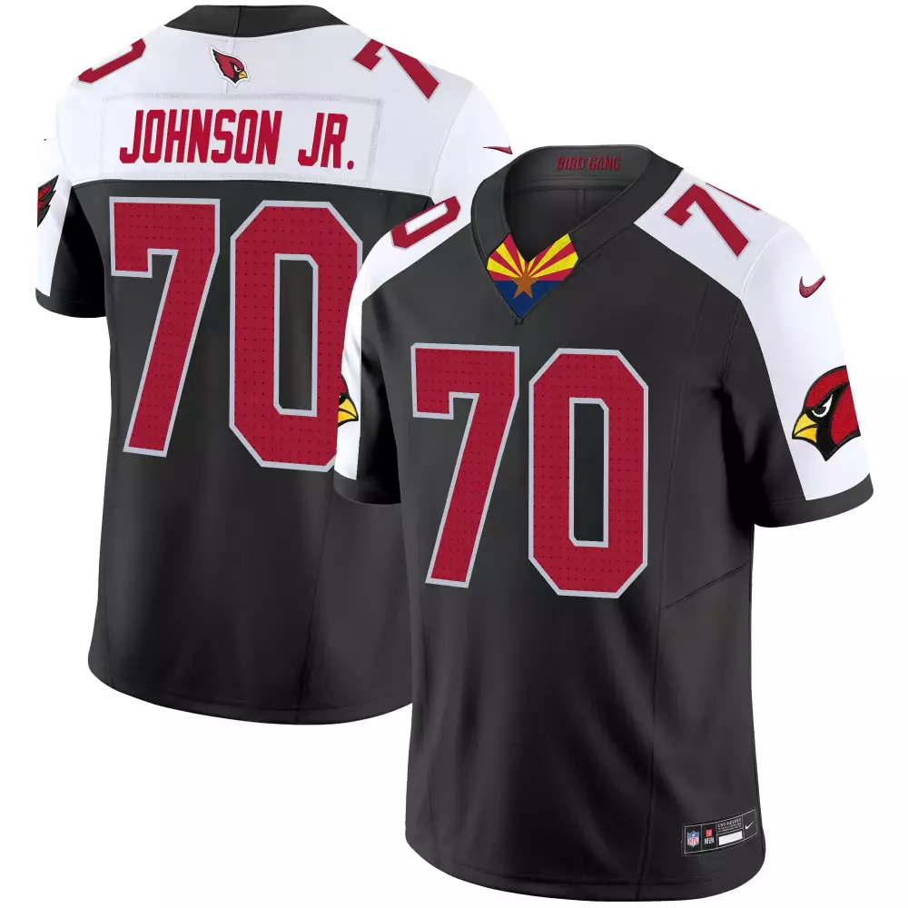 paris johnson jr black alternate mens arizona cardinals 2024 special vapor limited jersey v2 all stitched