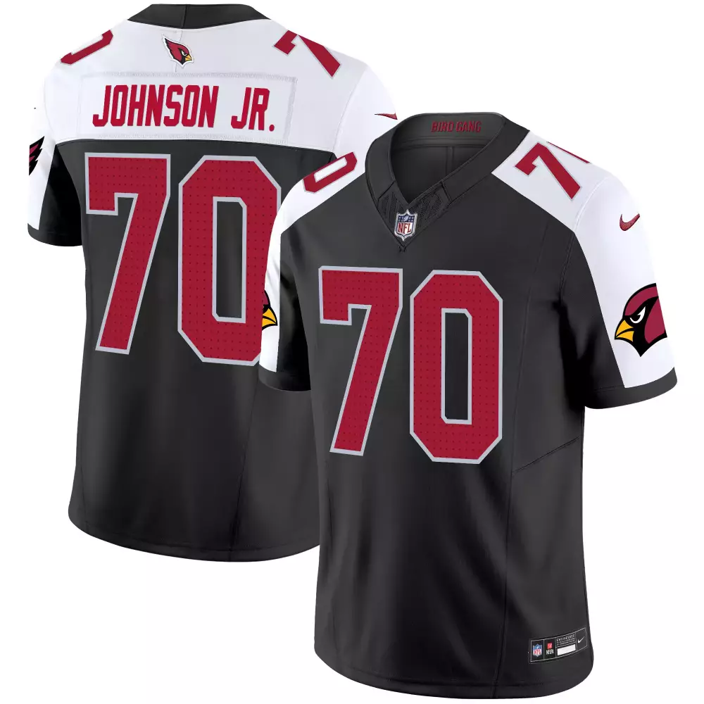 paris johnson jr black alternate mens arizona cardinals 2024 special vapor limited jersey v2 all stitched