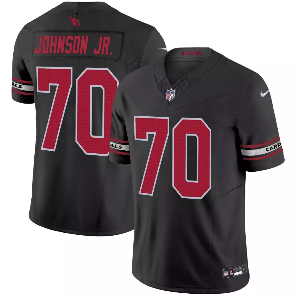 paris johnson jr black mens arizona cardinals 2024 vapor limited jersey all stitched