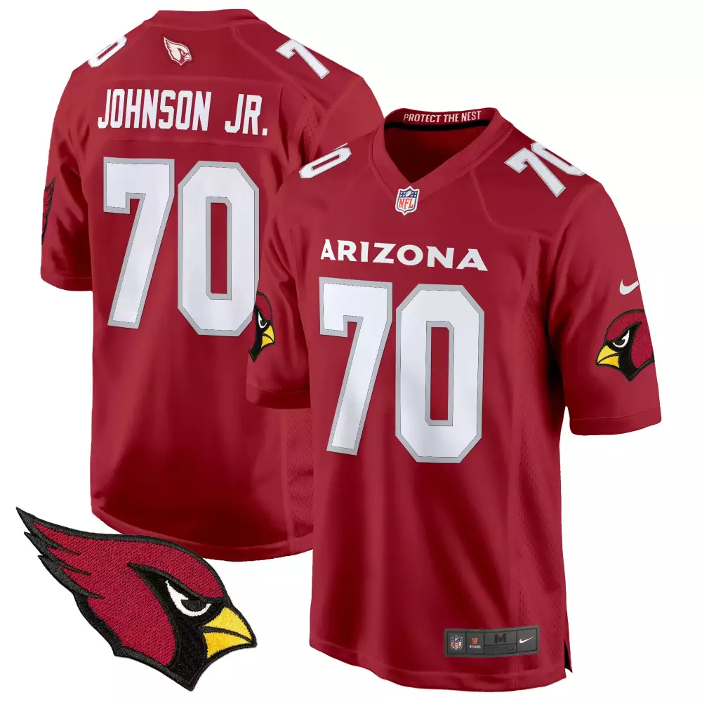 paris johnson jr black mens arizona cardinals 2024 vapor limited jersey all stitched