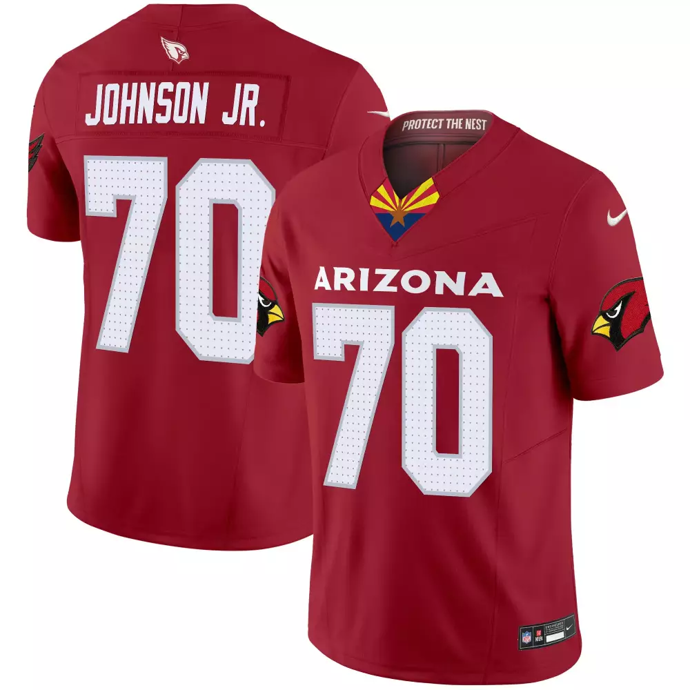 paris johnson jr black mens arizona cardinals 2024 vapor limited jersey all stitched