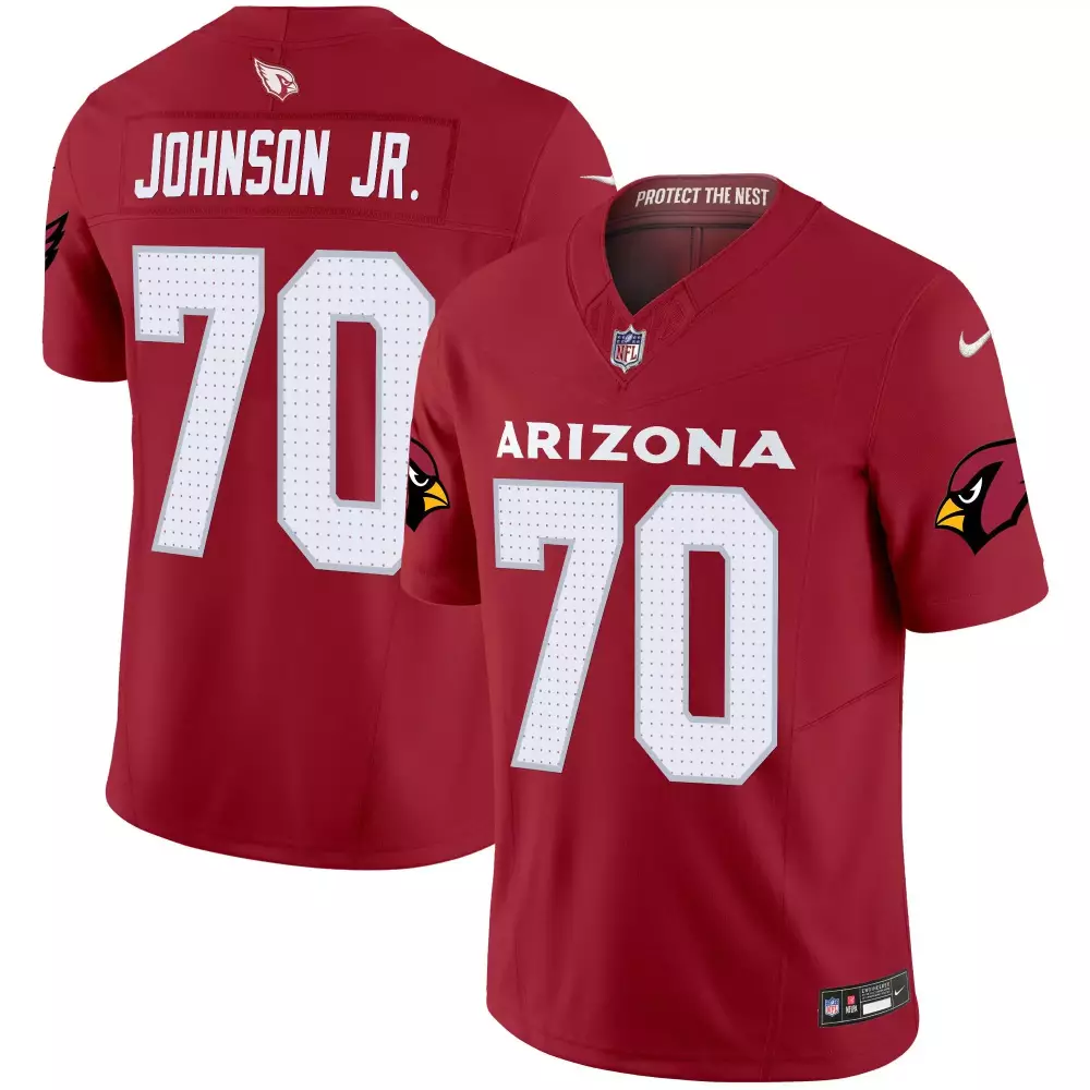paris johnson jr black mens arizona cardinals 2024 vapor limited jersey all stitched