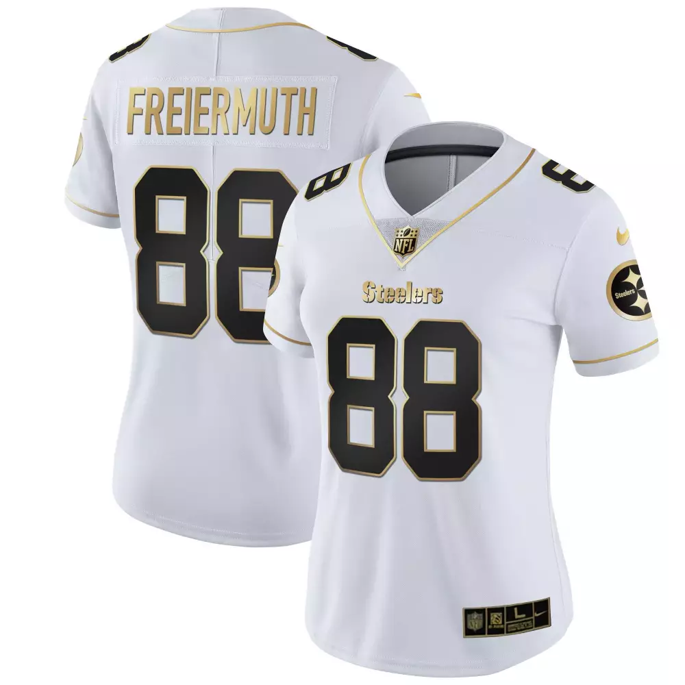 Pat Freiermuth Pittsburgh Steelers Women's Black Gold Jersey | All Stitched Fan Gear for Game Day | For Men, Women & Youth
