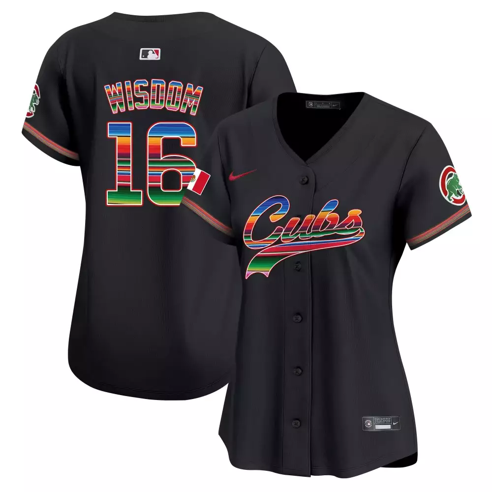 Patrick Wisdom Black Women's Cubs Mexico Jersey V2 | Vapor Premier Limited Edition | Fan Gear for Men, Women & Youth