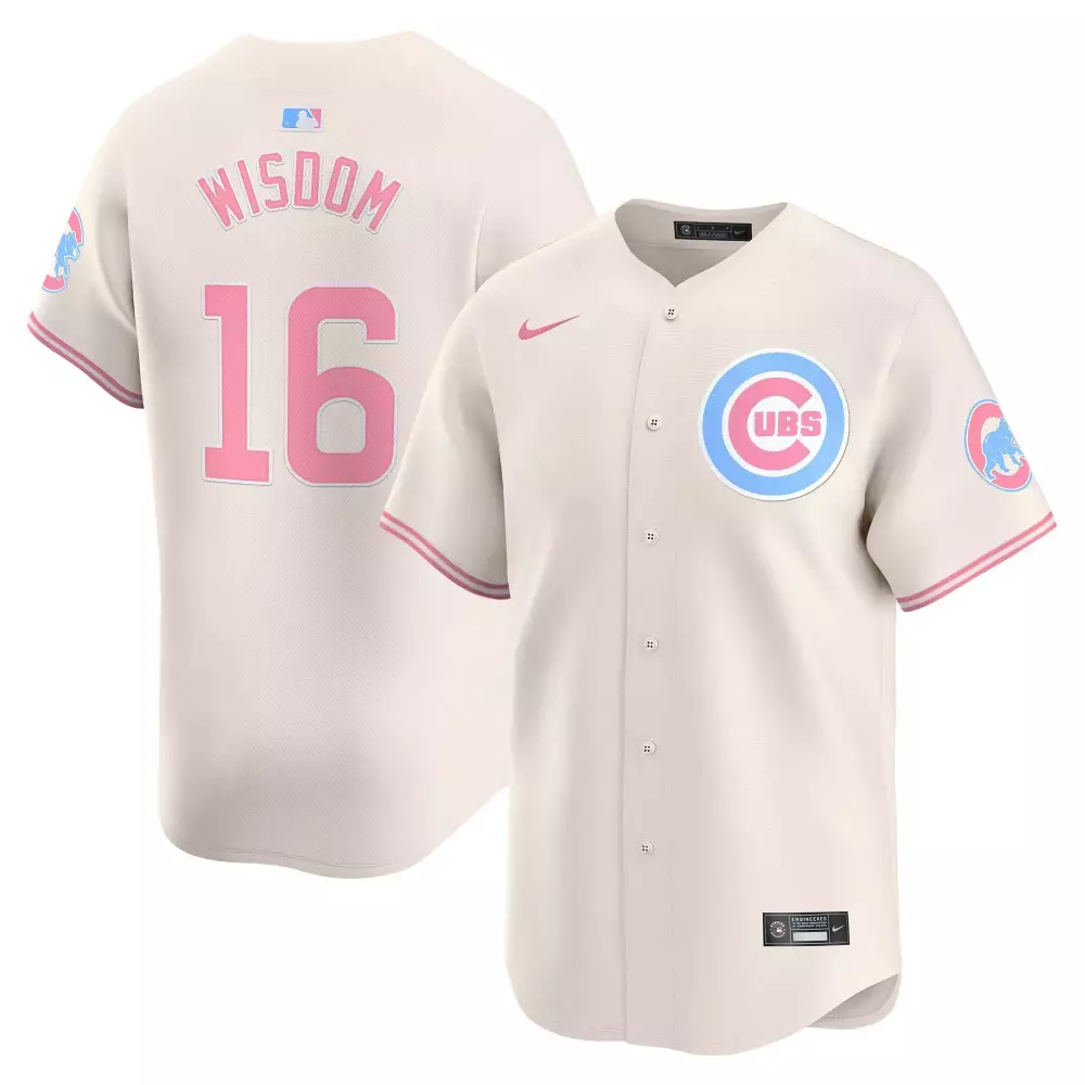 Patrick Wisdom Cream Men's Cubs Mexico Illinois Patch Jersey | Vapor Premier Limited Edition | Fan Gear for Men, Women & Youth