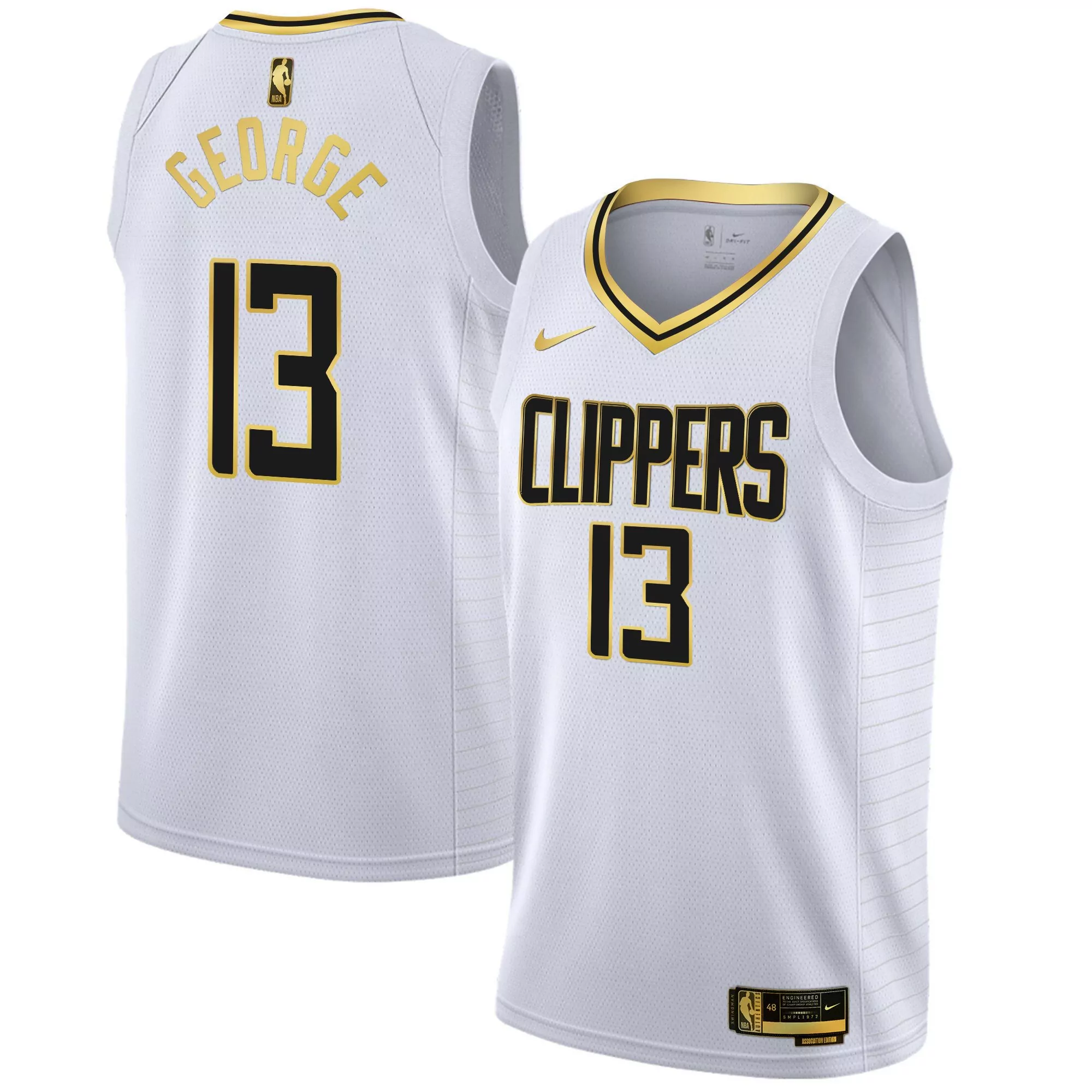 paul george association mens los angeles clippers swingman jersey all stitched