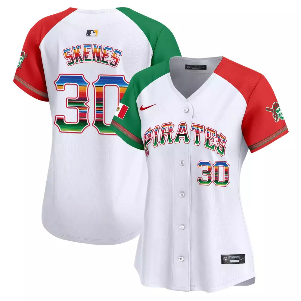 paul skenes alternate womens pittsburgh pirates mexico vapor premier limited jersey all stitched
