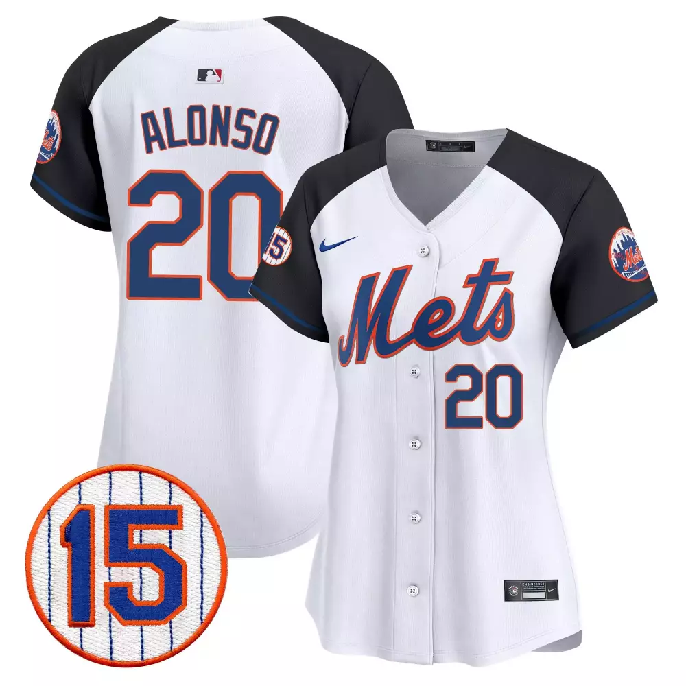pete alonso alternate womens new york mets jerry grote patch vapor premier limited jersey all stitched