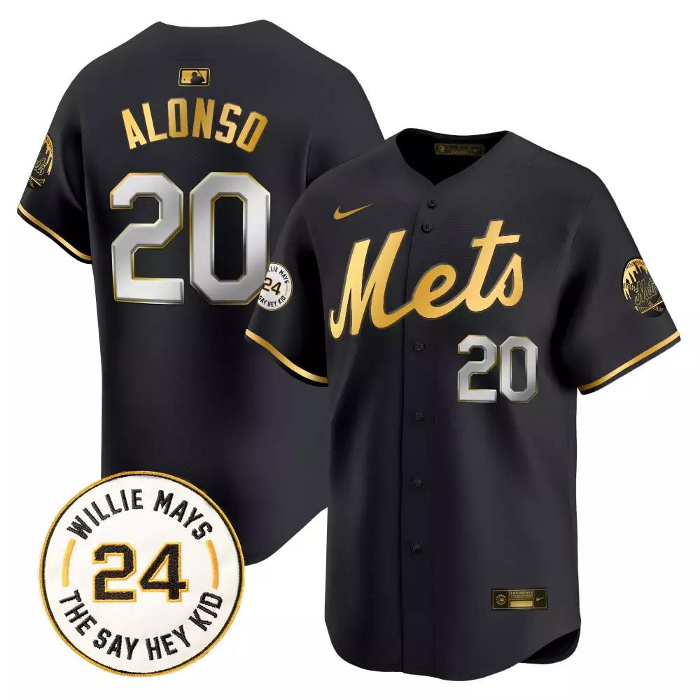 pete alonso black gold mens new york mets darryl strawberry patch vapor premier limited jersey all stitched