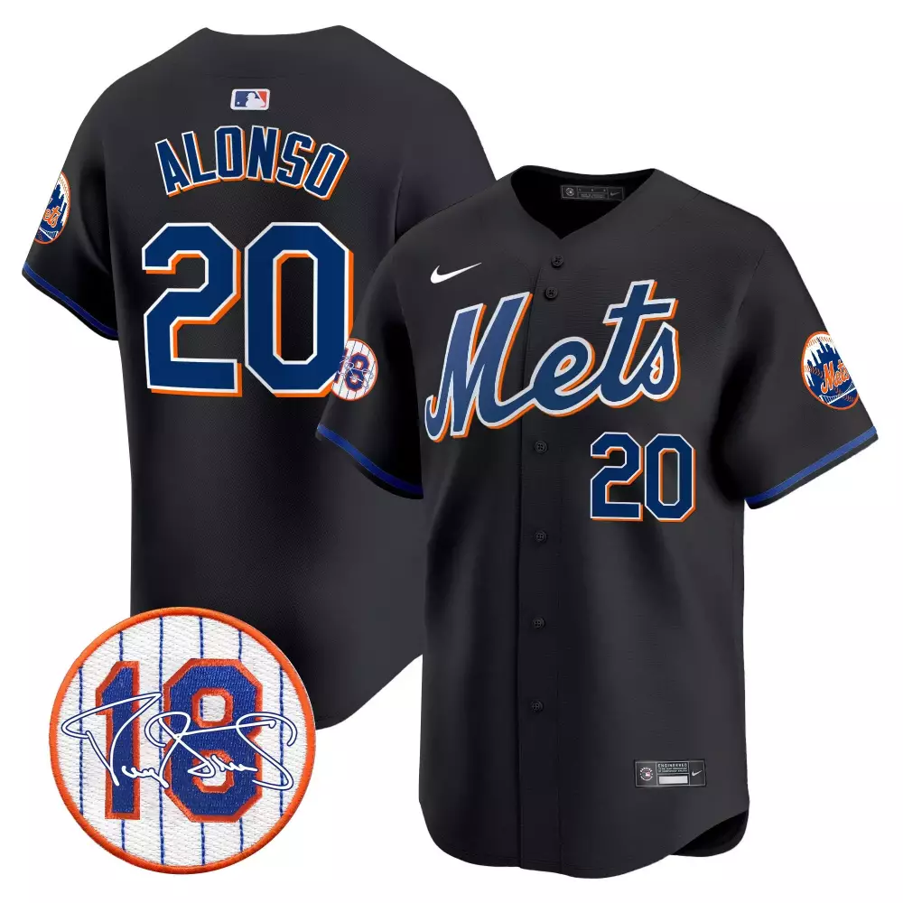 pete alonso black mens new york mets 2024 spring training vapor premier limited jersey v2 all stitched