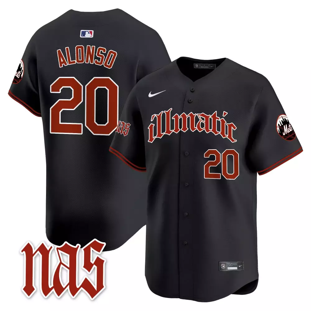 pete alonso black mens new york mets grimace vapor premier limited jersey v2 all stitched