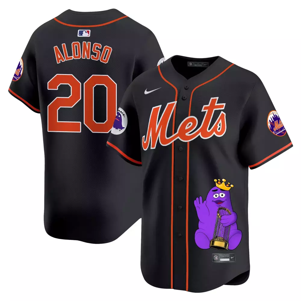 pete alonso black mens new york mets willie mays patch vapor premier limited jersey all stitched