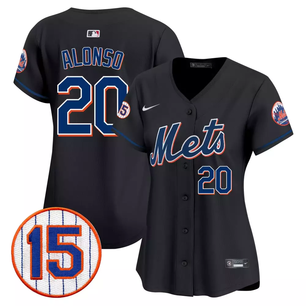 pete alonso black womens new york mets 2024 spring training vapor premier limited jersey v2 all stitched