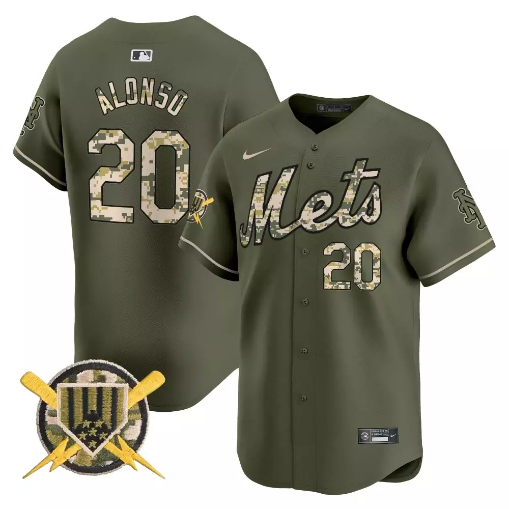 pete alonso green mens new york mets armed forces day vapor premier limited jersey all stitched