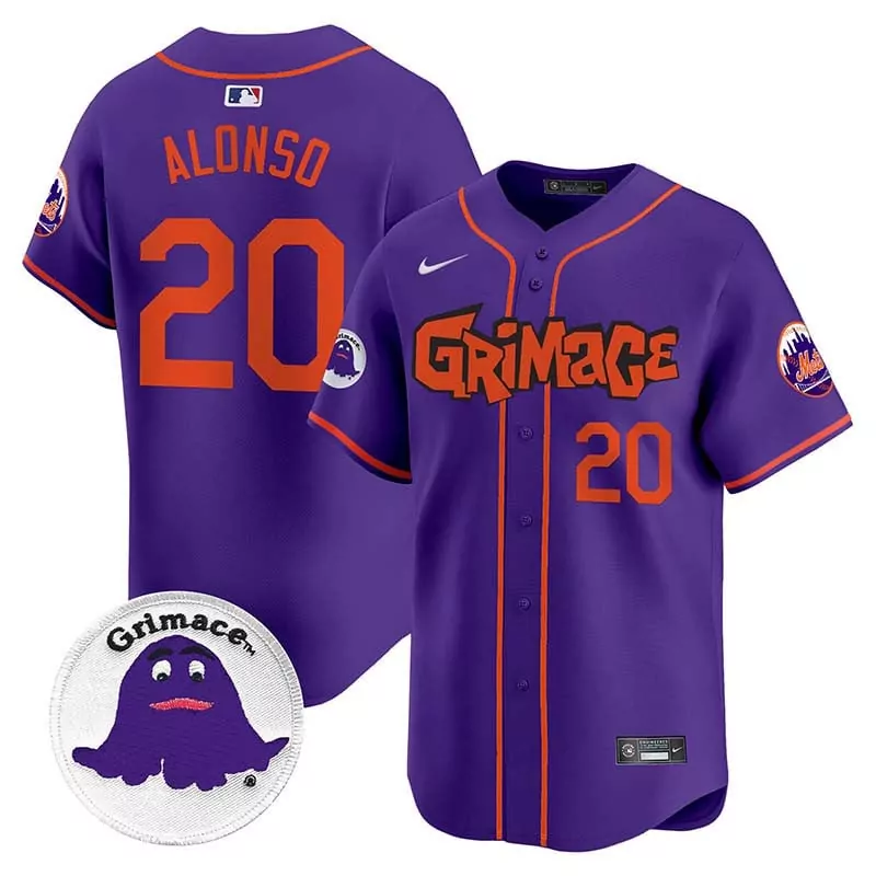 pete alonso pinstripe womens new york mets grimace vapor premier limited jersey v2 all stitched