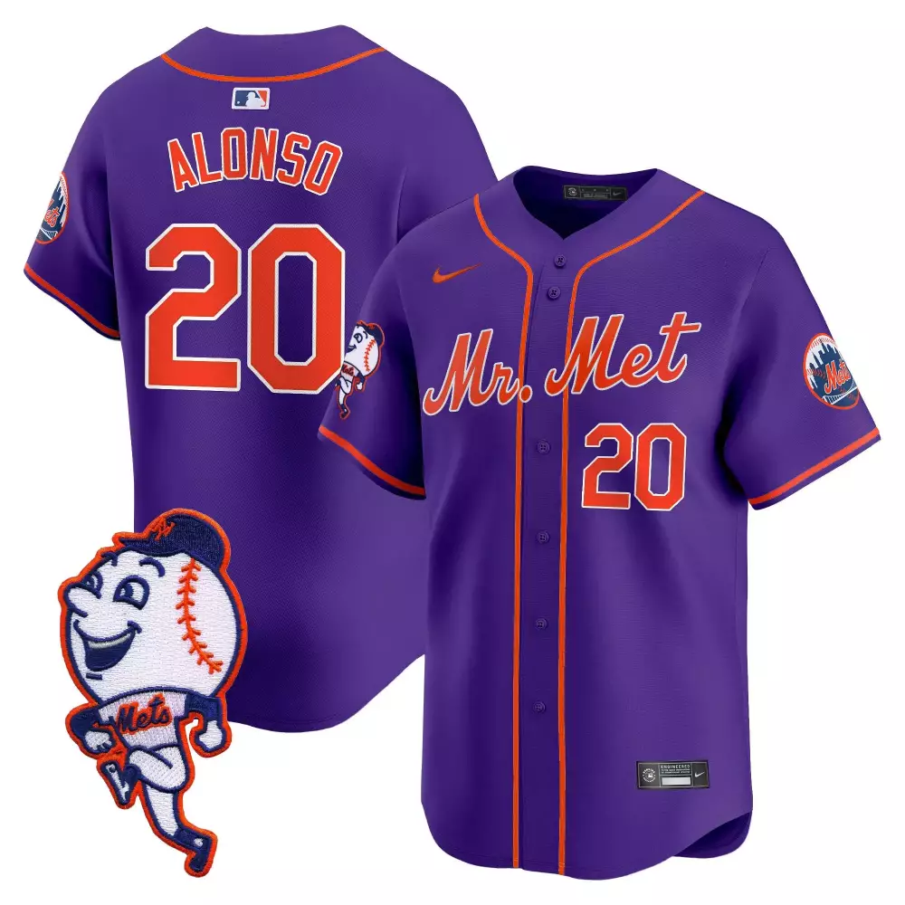 pete alonso pinstripe womens new york mets grimace vapor premier limited jersey v2 all stitched