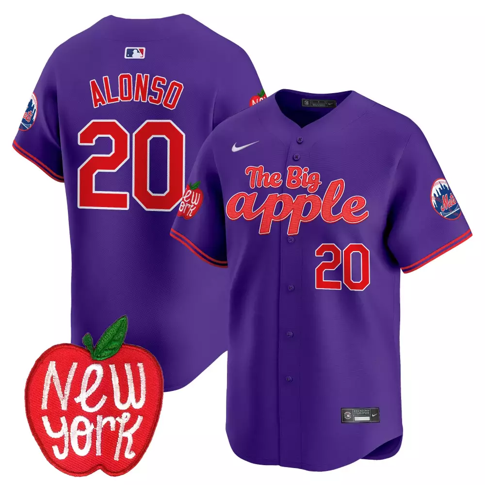 pete alonso purple mens new york mets queens graffiti vapor premier limited jersey all stitched