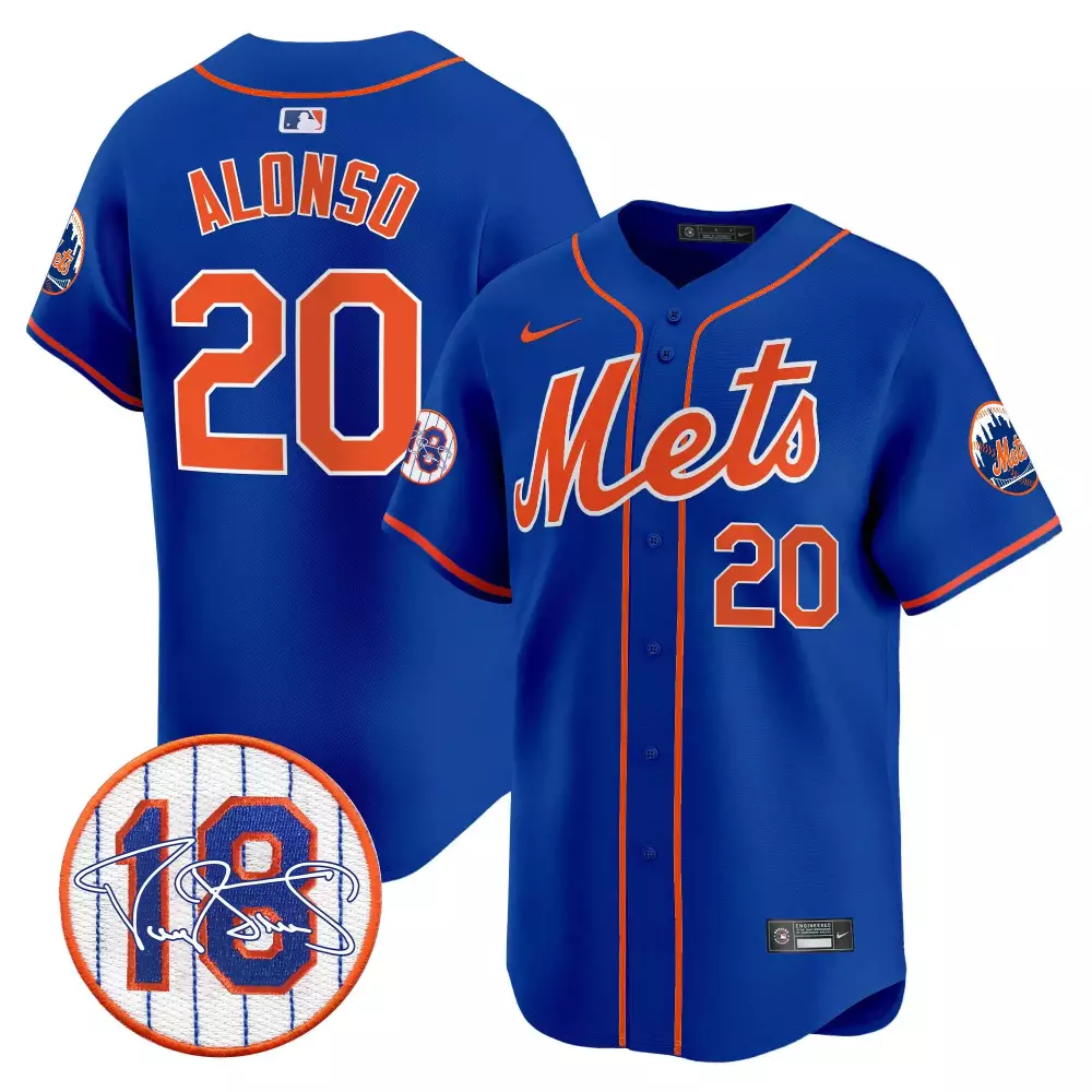 pete alonso royal mens new york mets 2024 spring training vapor premier limited jersey v2 all stitched