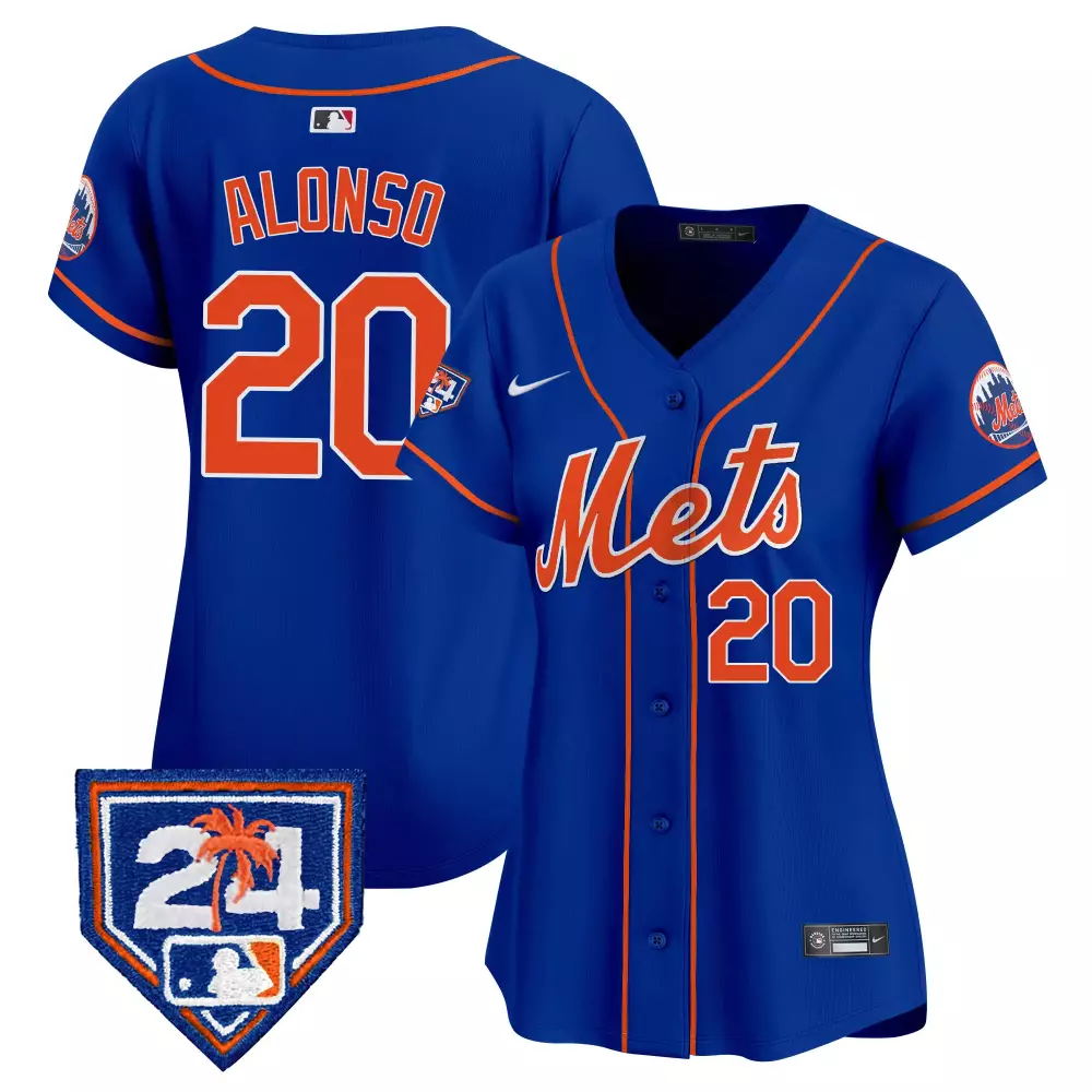 pete alonso royal womens new york mets 2024 spring training vapor premier limited jersey v2 all stitched