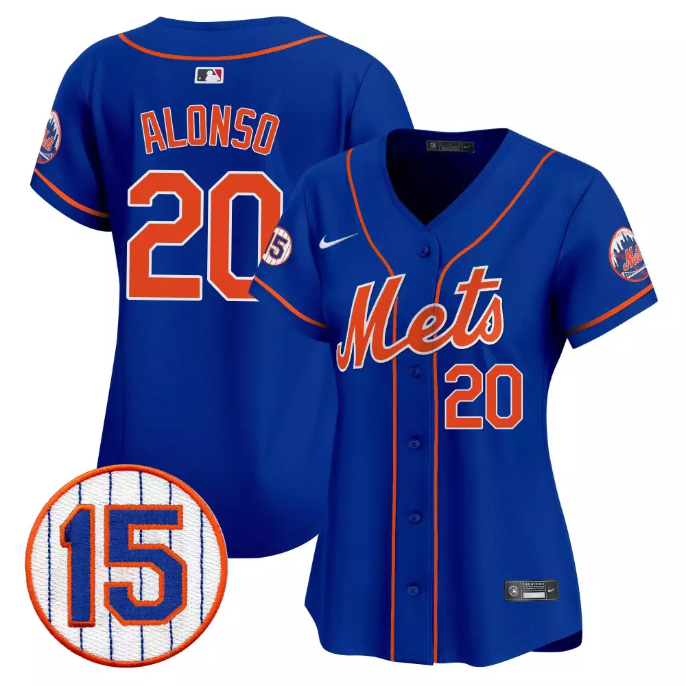pete alonso royal womens new york mets 2024 spring training vapor premier limited jersey v2 all stitched
