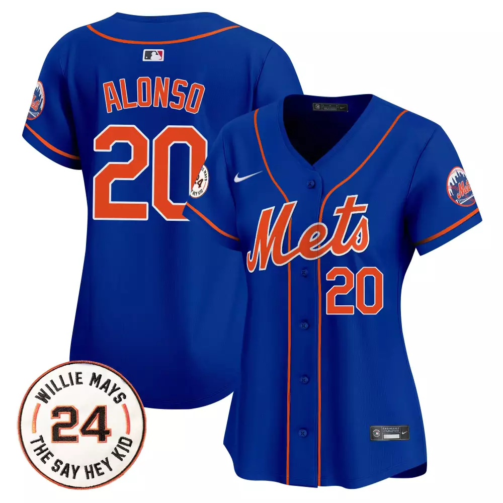 pete alonso royal womens new york mets 2024 spring training vapor premier limited jersey v2 all stitched