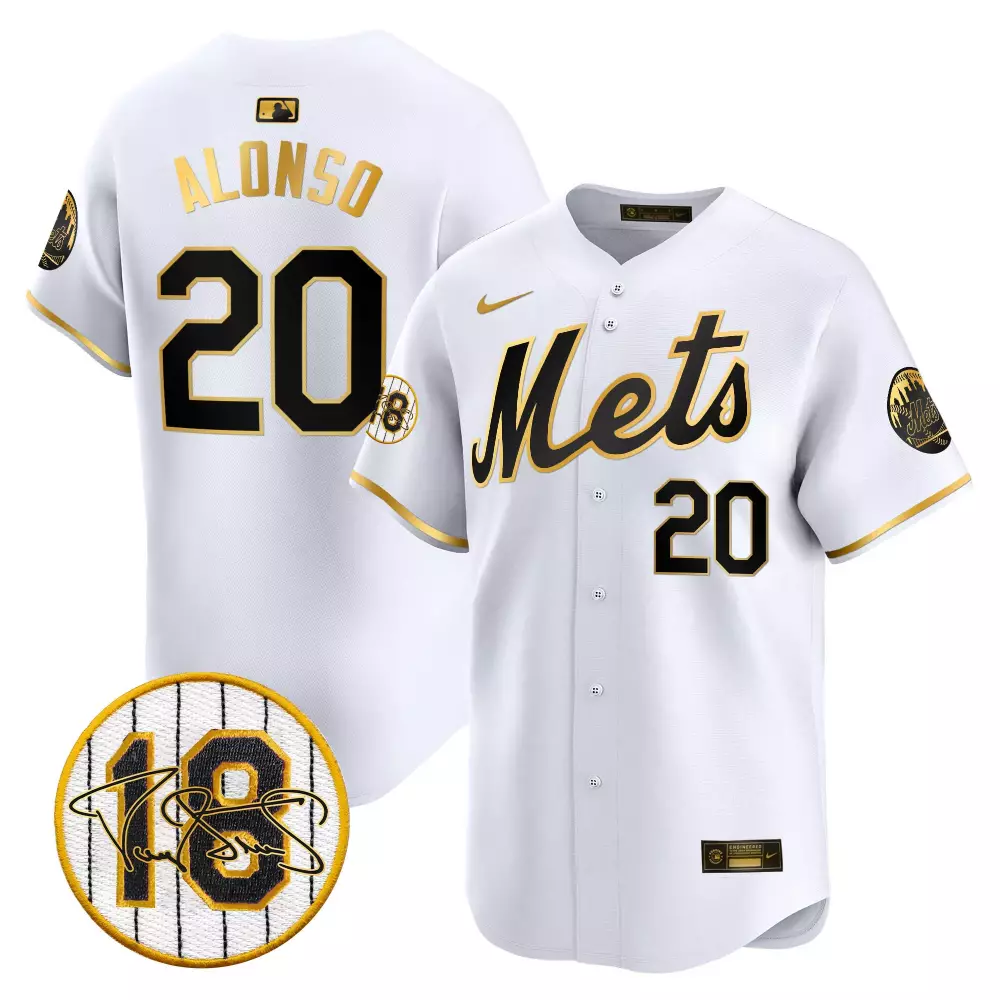 pete alonso white gold mens new york mets 2024 spring training vapor premier elite jersey v2 all stitched