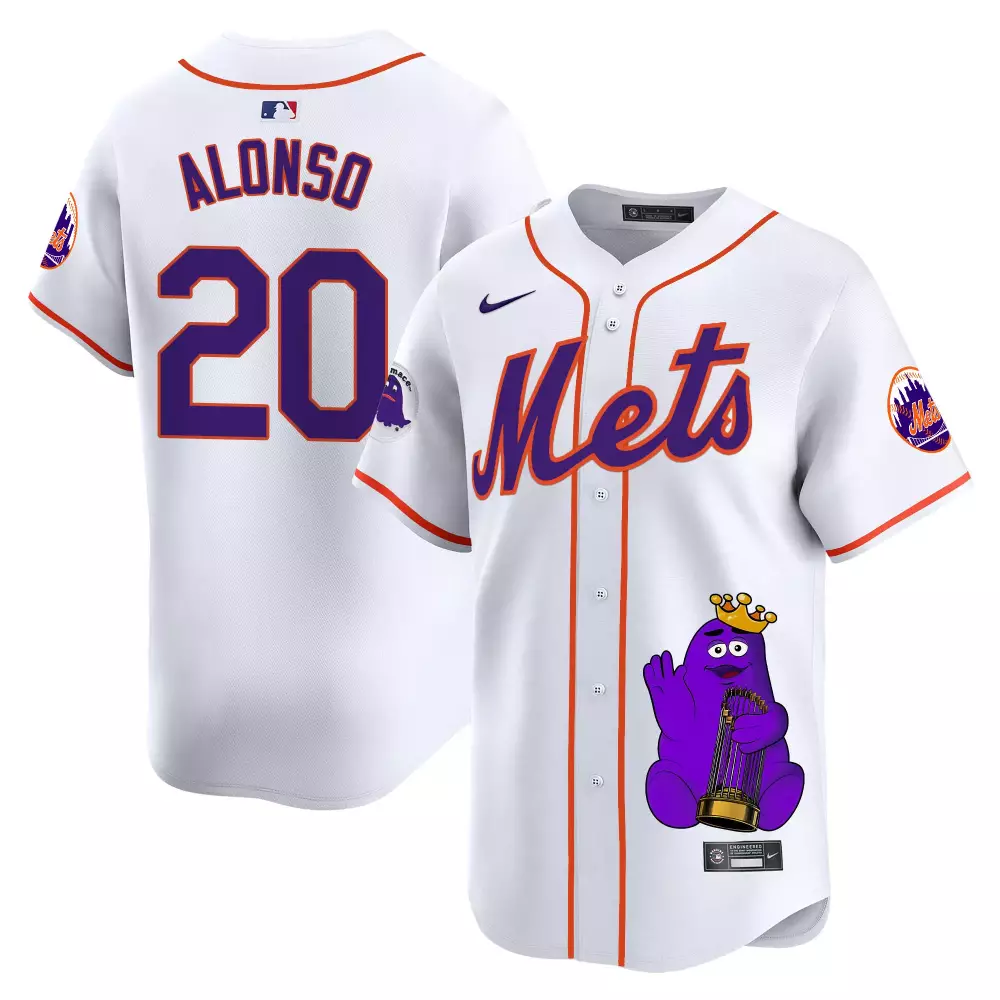 pete alonso white unisex new york mets bubblegum pink vapor premier limited jersey all stitched
