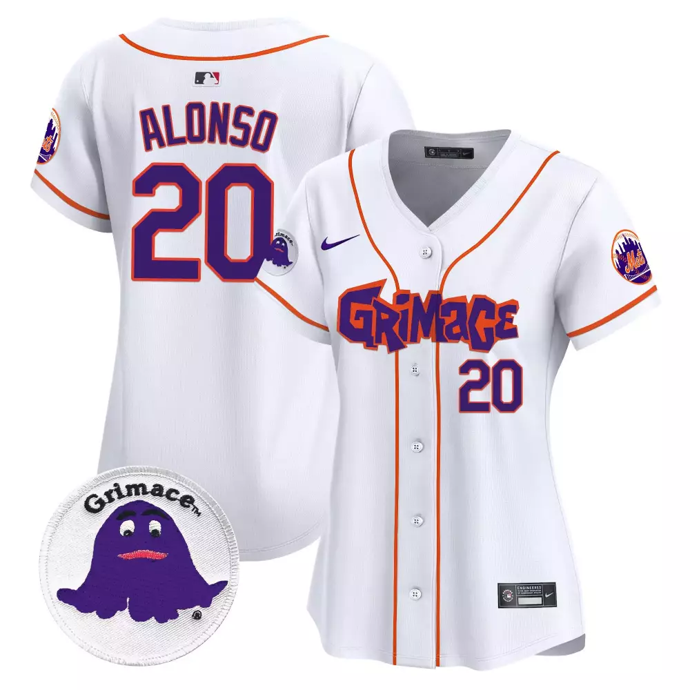 pete alonso white womens new york mets 2024 jackie robinson patch vapor premier limited jersey all stitched