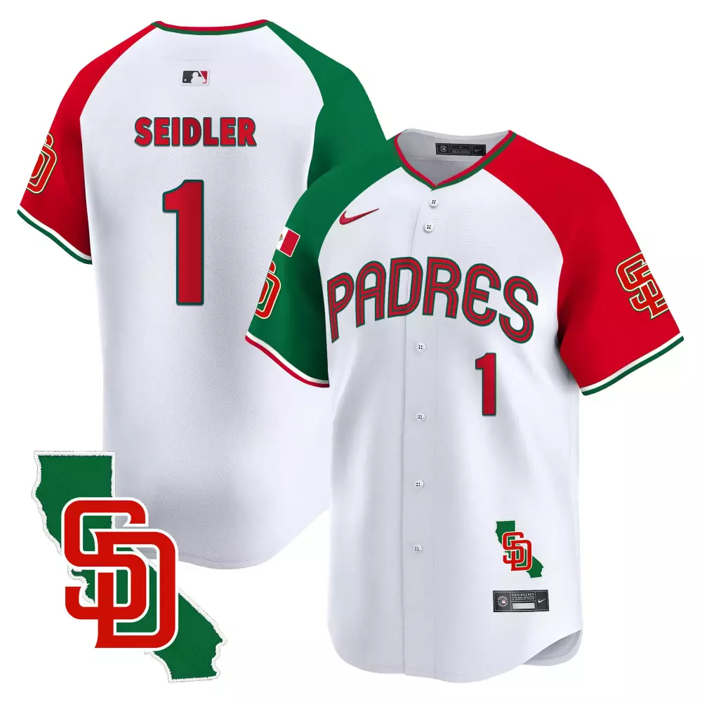 Peter Seidler San Diego Padres Mexico for Peter Patch Navy Jersey | Vapor Premier Limited Edition | Fan Gear for Men, Women & Youth