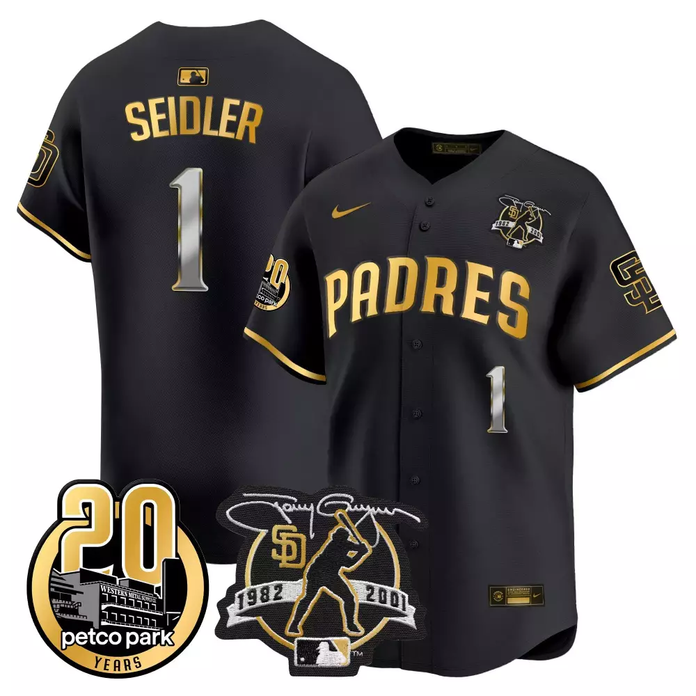 Tony Gwynn Padres Desert Jersey | Women's USMC Patch Vapor Premier Limited Edition | Fan Gear for Men, Women & Youth