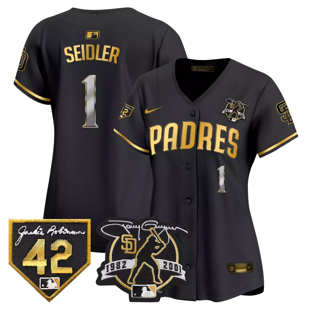 Soto 22 Padres 2023 Stitched Vapor Jersey | Black with Patch | Customizable Fan Gear | For Men, Women & Youth